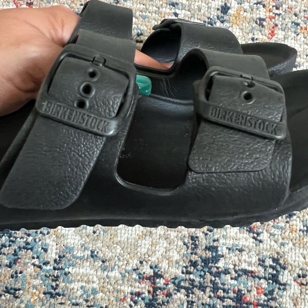 Birkenstock Black Double Strap Sandals - Picture 5 of 7